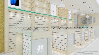 ออกแบบร้านจำหน่ายมือถือ boonaum phone